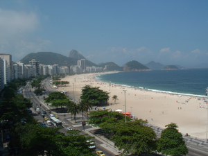 Rent a flat in Copacabana, Rio de Janeiro, Brazil, with direct ocean view from the bedroom